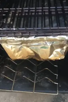 aluminium foil wrapped around the rack