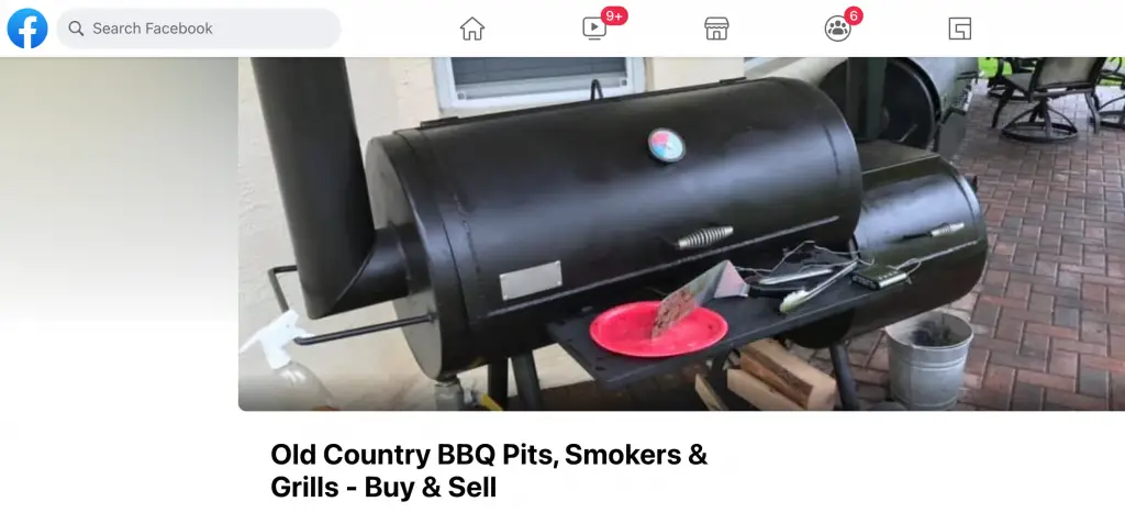 example of facebook groups for selling and buying offset smokers