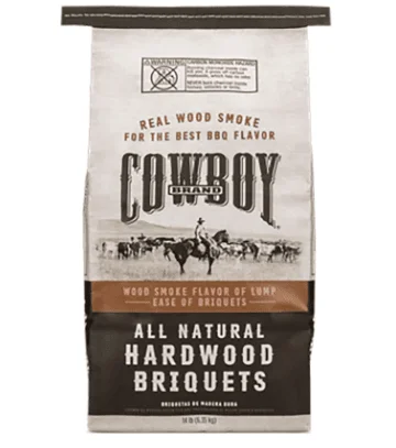 Cowboy 14 Pound All Natural Range Hardwood BBQ Charcoal Briquets