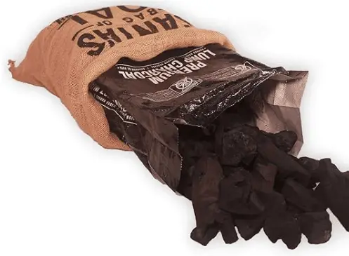 FOGO Santa Bag of Coal With Premium Oak Restaurant Grade All-Natural Hardwood Lump Charcoal