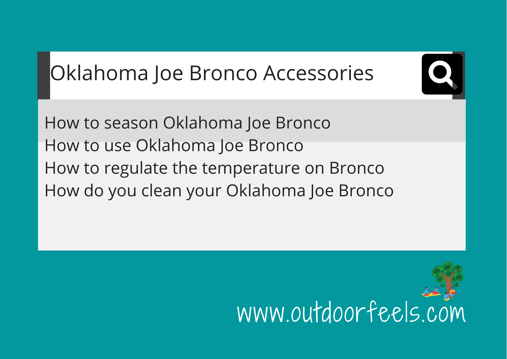 Oklahoma Joe Bronco Accessories