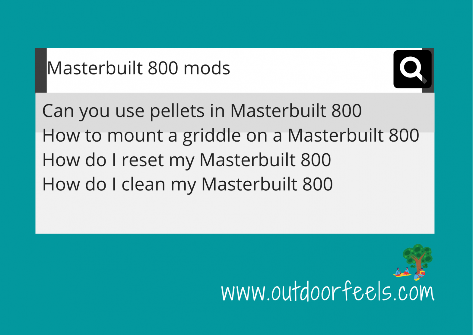 Masterbuilt 800 mods