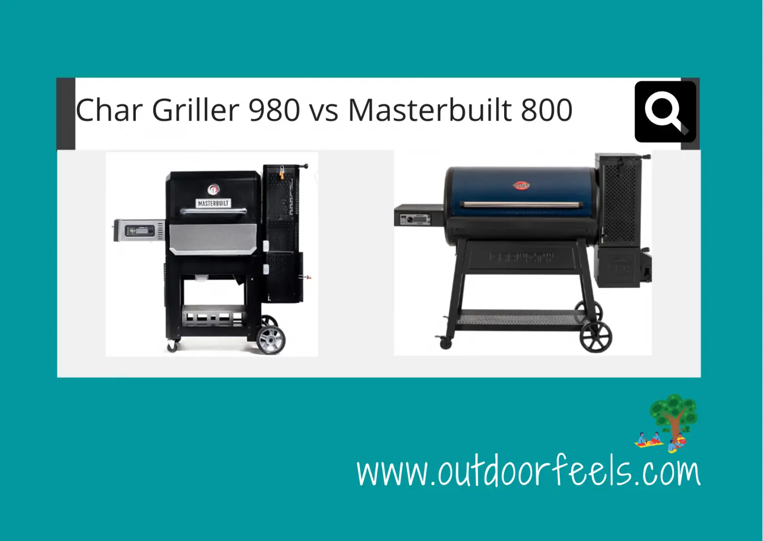 Char Griller 980 vs Masterbuilt 800